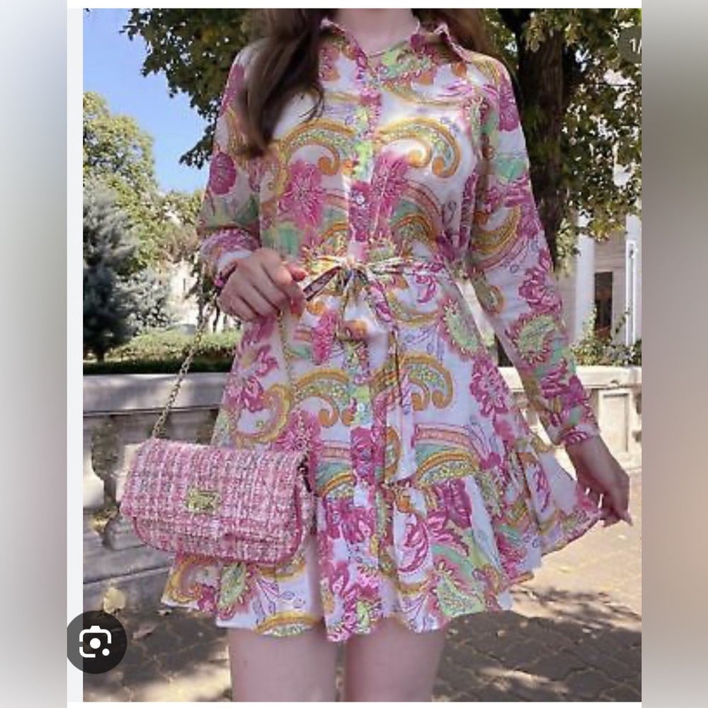 Zara Floral Dress. New with Tags.
